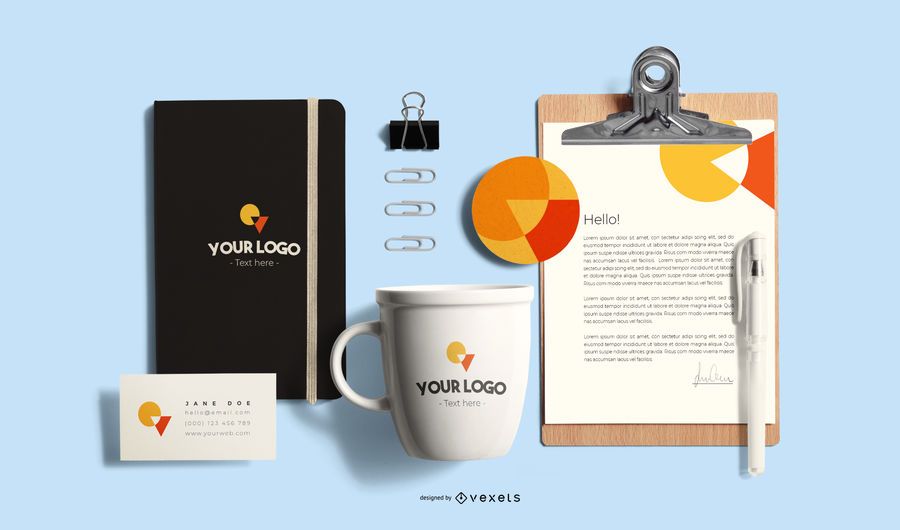 Stationery branding mockup composition Stationery branding mockup composition