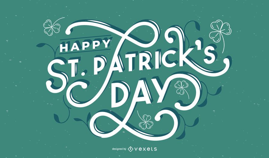 Happy st patrick's day lettering Happy st patrick's day lettering