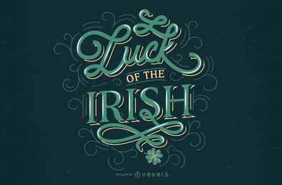 Irish luck st patricks lettering design Irish luck st patricks lettering design
