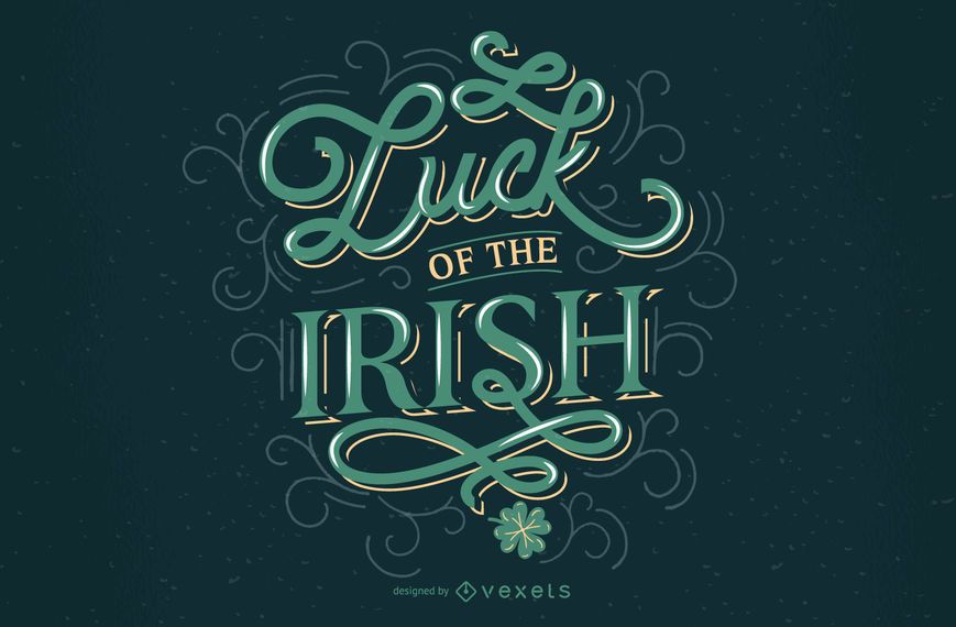 Irish luck st patricks lettering design Irish luck st patricks lettering design