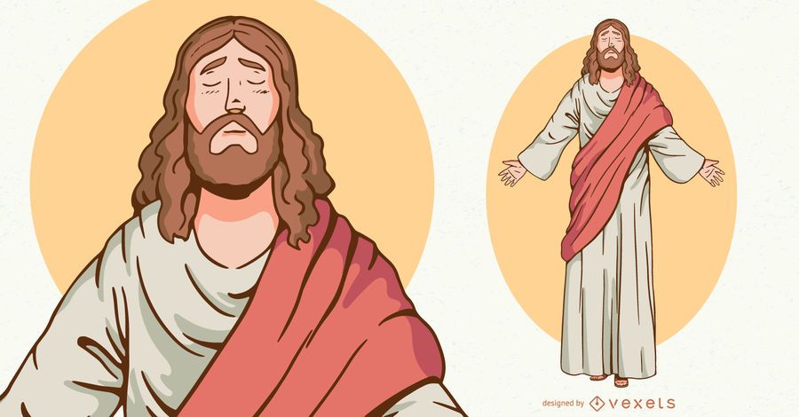 Jesus character illustration Jesus character illustration