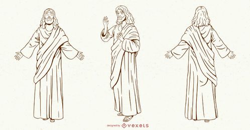 Conjunto de caracteres do traço de Jesus