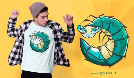 Glow worm t-shirt design Glow worm t-shirt design