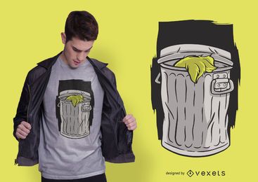 Trash Bin T-shirt Design Trash Bin T-shirt Design