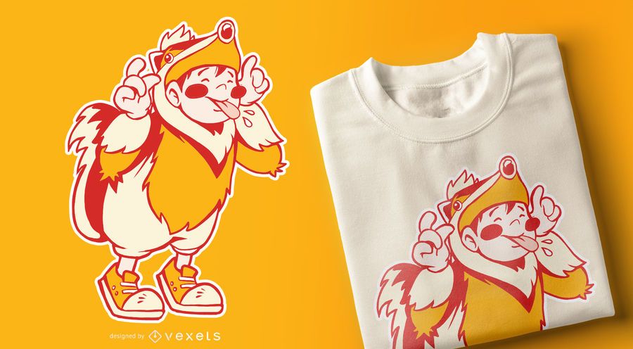 Design de camiseta infantil de texugo Design de camiseta infantil de texugo