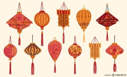 Chinese lanterns collection
