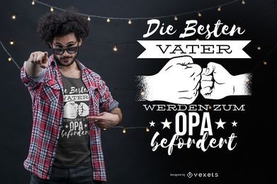 Best Father German T-shirt Design
