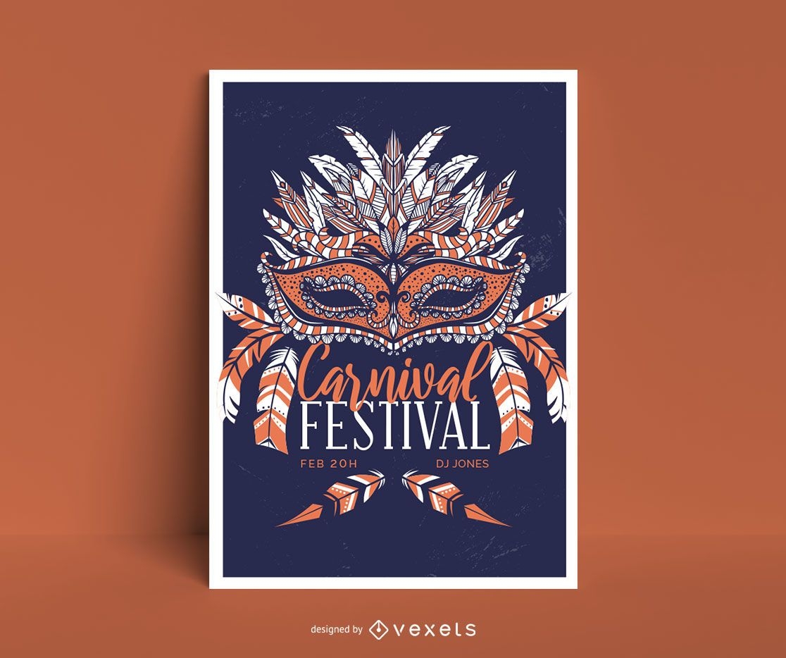 Karnevalsmaske Poster Design