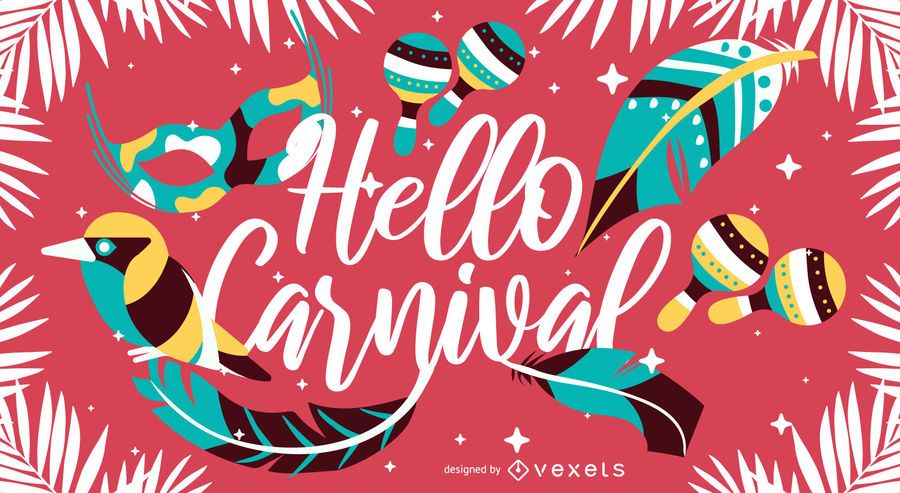 Hello Carnival Artistic Lettering Design Hello Carnival Artistic Lettering Design