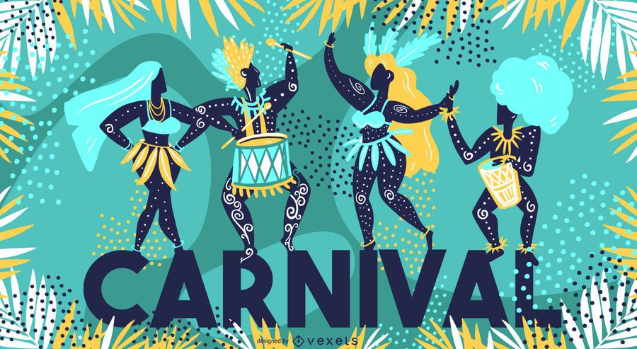Diseño de ilustración estacional de carnaval Diseño de ilustración estacional de carnaval