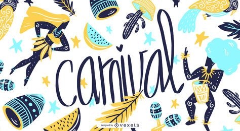Carnival Seasonal Illustration Graphic