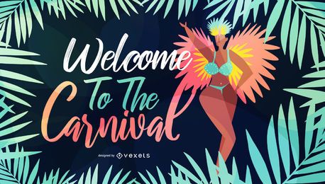 Welcome to Carnival Seasonal Illustration Welcome to Carnival Seasonal Illustration