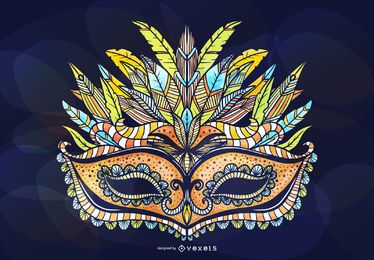 Masquerade Ornamental Mask Design Masquerade Ornamental Mask Design