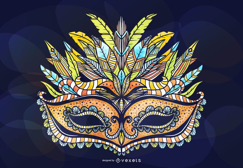 Masquerade Ornamental Mask Design Masquerade Ornamental Mask Design