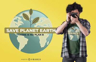 Speichern Sie Planetenerdt-shirt Entwurf Speichern Sie Planetenerdt-shirt Entwurf