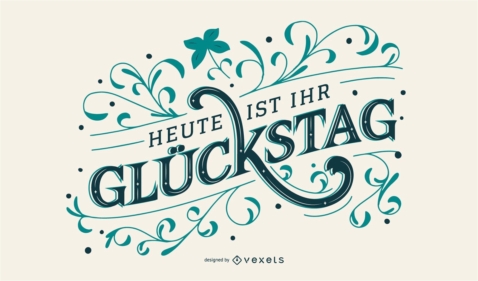 St patrick's german lettering design