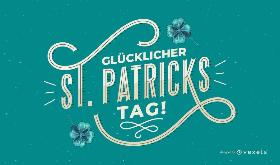 Happy st patricks german lettering Happy st patricks german lettering