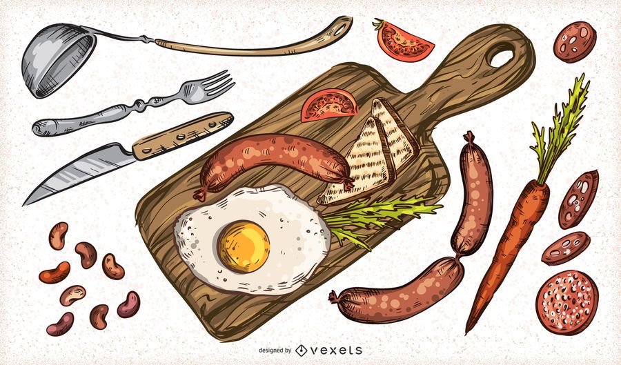 Pacote de alimentos para o dia de São Patrício Pacote de alimentos para o dia de São Patrício