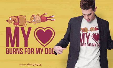 Diseño de camiseta Love My Dog Quote