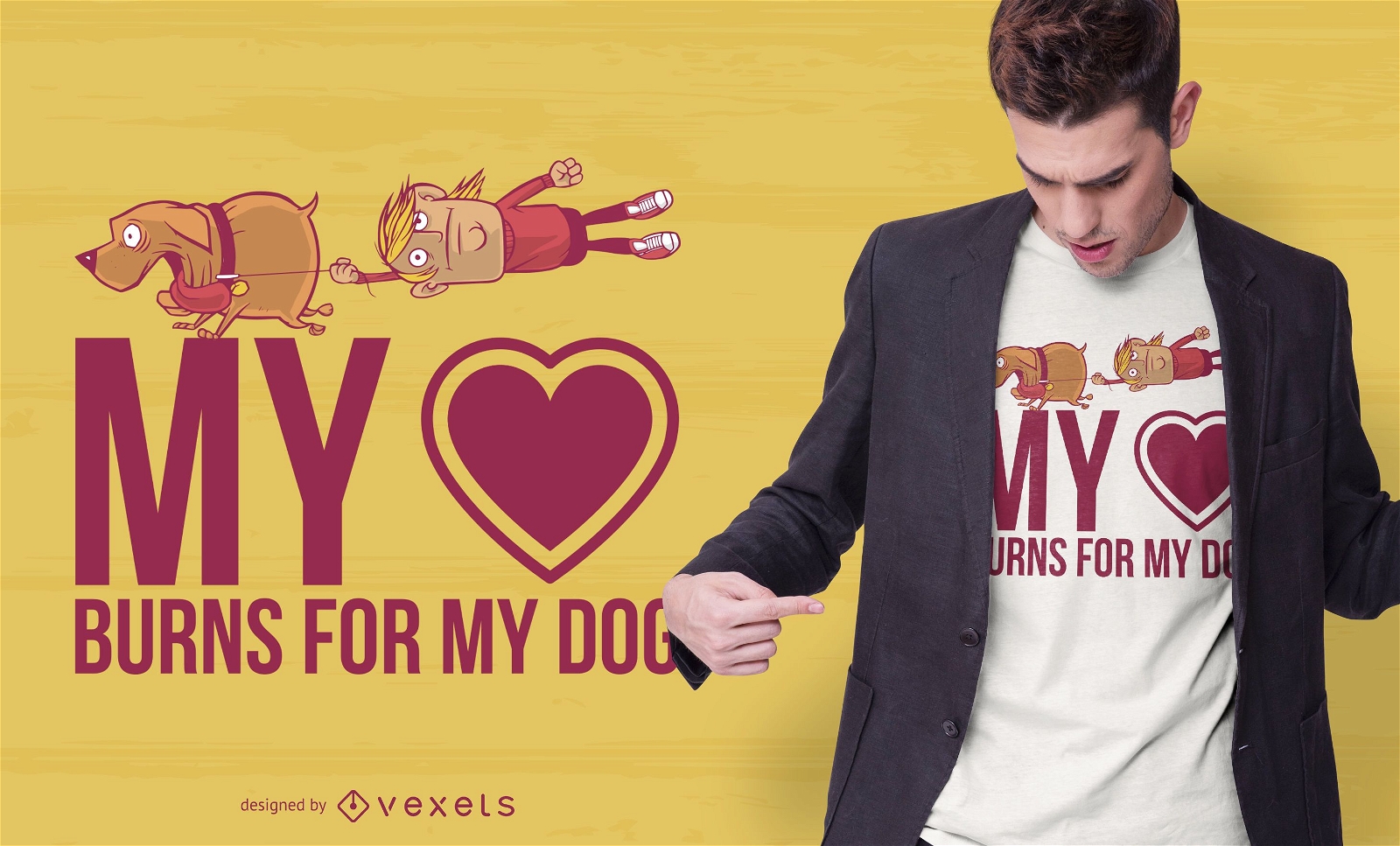 Love My Dog Quote T-shirt Design