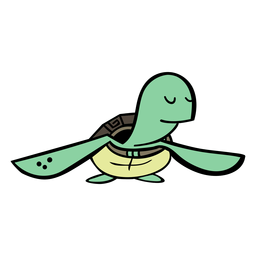 Personagem de desenho animado de tartaruga Desenho PNG