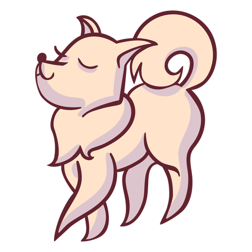 Personagem elegante cachorro ambulante Desenho PNG