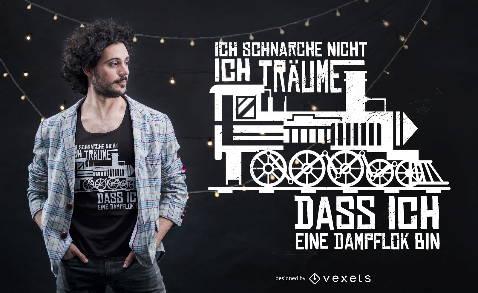 Design de camiseta com citações alemãs da Snore