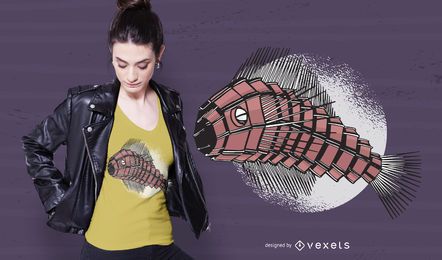 Diseño de camiseta Robot Fish