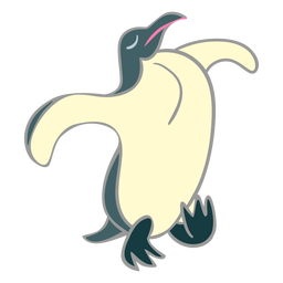 Penguing walking puffed chest PNG Design Transparent PNG