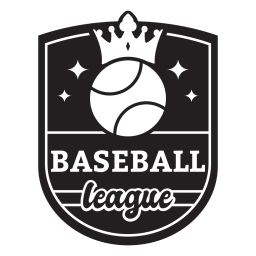 Baseball League Kronenabzeichen PNG-Design