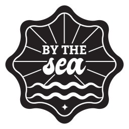 Crachá junto ao mar Desenho PNG