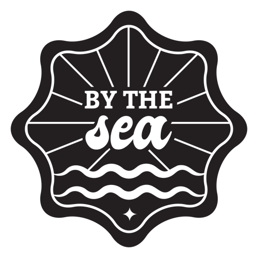 Am Meeresabzeichen PNG-Design