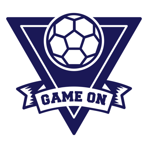 Game on handball triangle badge