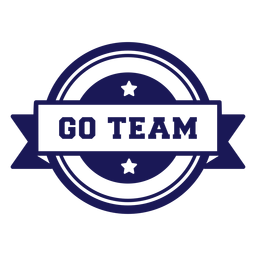 Go Team Abzeichen PNG-Design