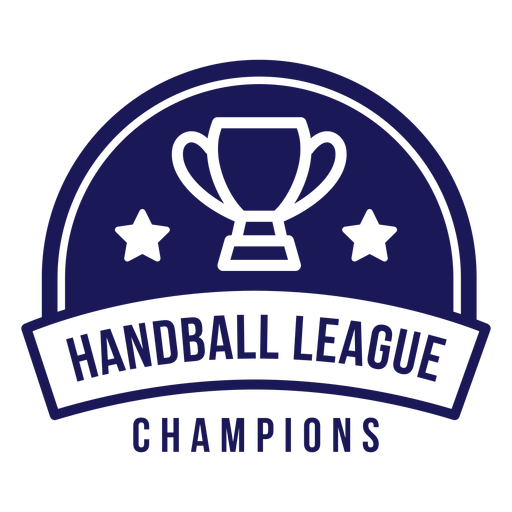 Handball League Champions Abzeichen PNG-Design