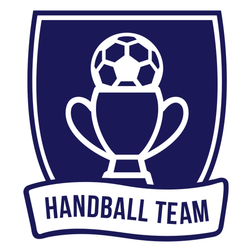 Handball Team Cup Ball Abzeichen PNG-Design