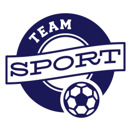 Insignia deportiva de equipo de balonmano Diseño PNG