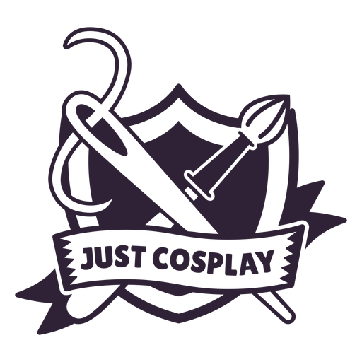 Just cosplay paintbrush needle badge PNG Design
