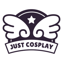 Just cosplay wings badge PNG Design Transparent PNG