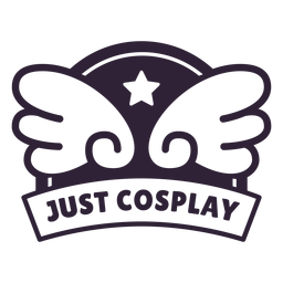 Solo insignia de alas de cosplay Diseño PNG