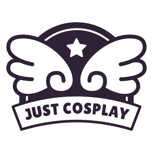 Just cosplay wings badge PNG Design