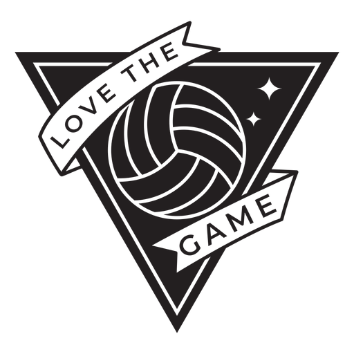 Love The Game Volleyball Badge Transparent Png Svg Vector File