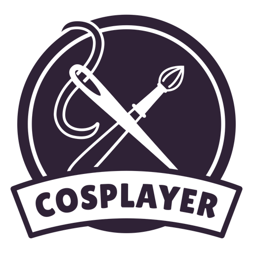 Pinsel Nadel Cosplayer Abzeichen PNG-Design