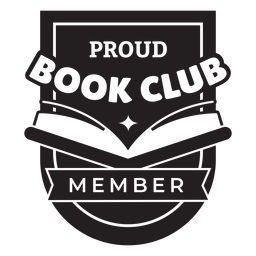 Insignia de miembro orgulloso del club de lectura Transparent PNG