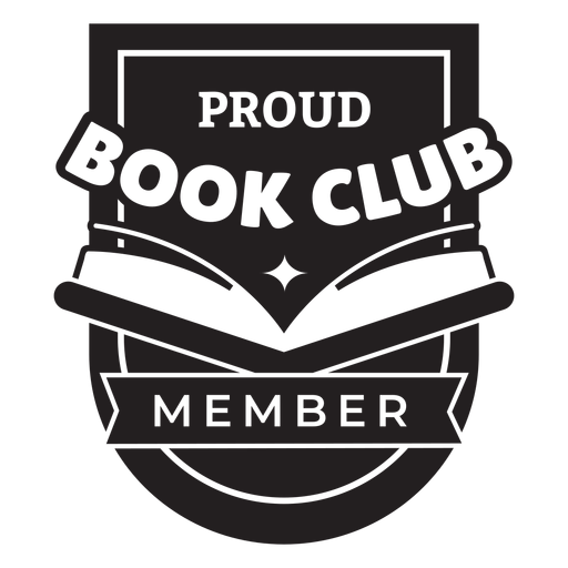 Proud book club member badge PNG Design