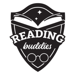 Distintivo de amigos de leitura Desenho PNG