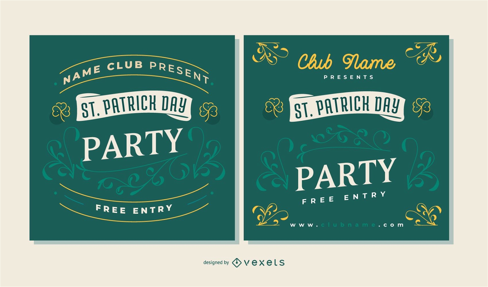 St. Partick&#39;s Day Party Banner Set