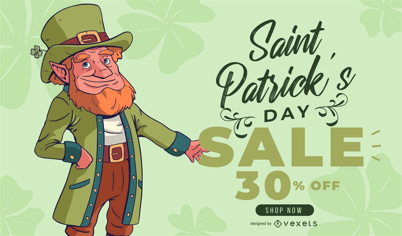 St partick's day sale banner