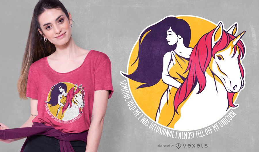 Riding unicorn quote t-shirt design Riding unicorn quote t-shirt design