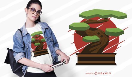 Design de t-shirt de bonsai Design de t-shirt de bonsai